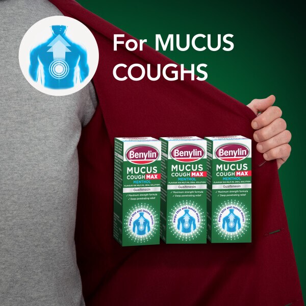 Benylin Mucus Cough Max Menthol Syrup 150ml GOODS Superdrug   