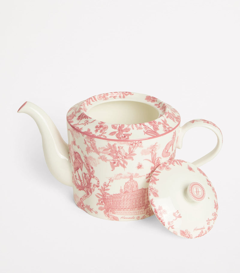 Harrods Bone China Toile Teapot, UK version