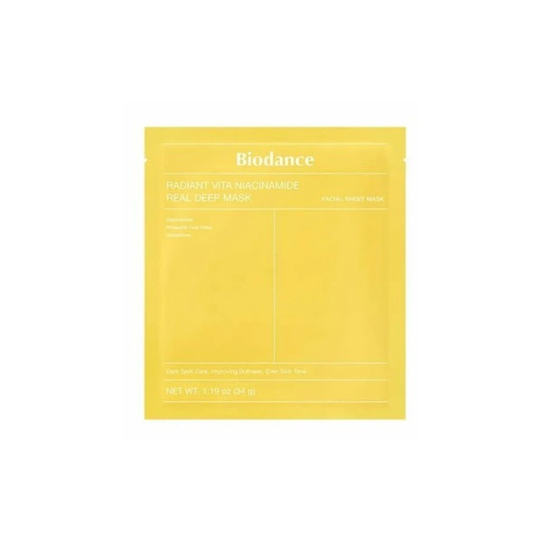 Biodance Niacinamide face mask 28g (British brand)