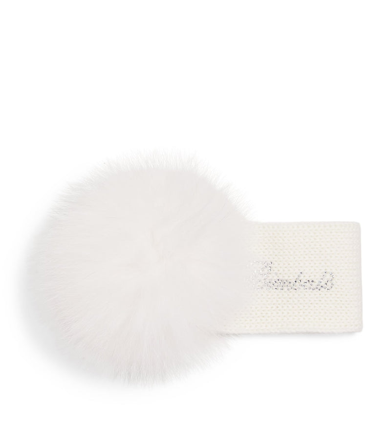 Bimbalo wool-blend pom-pom headband - British product