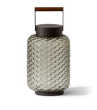 Cassina portable outdoor lamp with blown-glass and Iroko wood handle - British product
