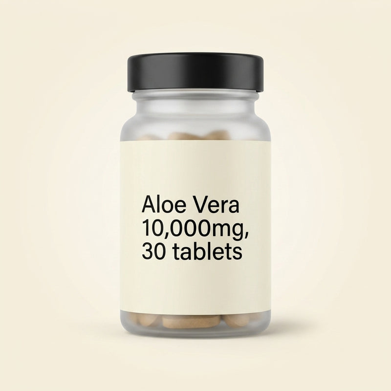 Holland & Barrett aloe vera 10,000mg tablets (British brand)