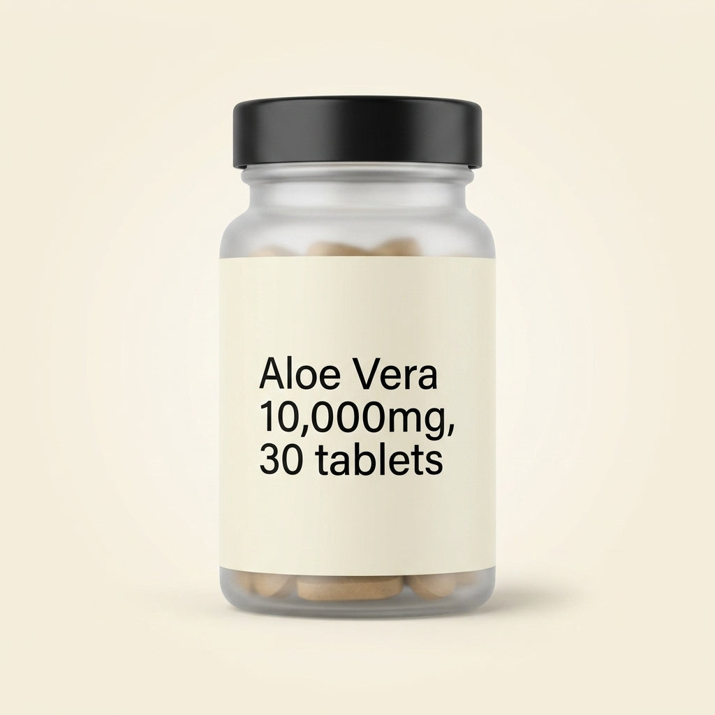 Holland & Barrett aloe vera 10,000mg tablets (British brand)