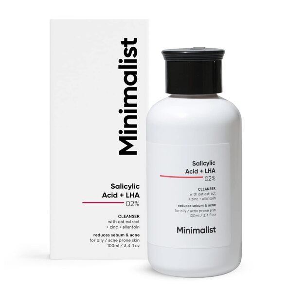 Minimalist Salicylic Acid Face Cleanser Oily Skin Acne, imported from the UK