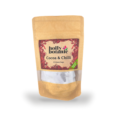 Holland & Barrett Holly Botanic Cocoa & Chilli Tisane, 15 Tea Bags- Buy online at McGrocer