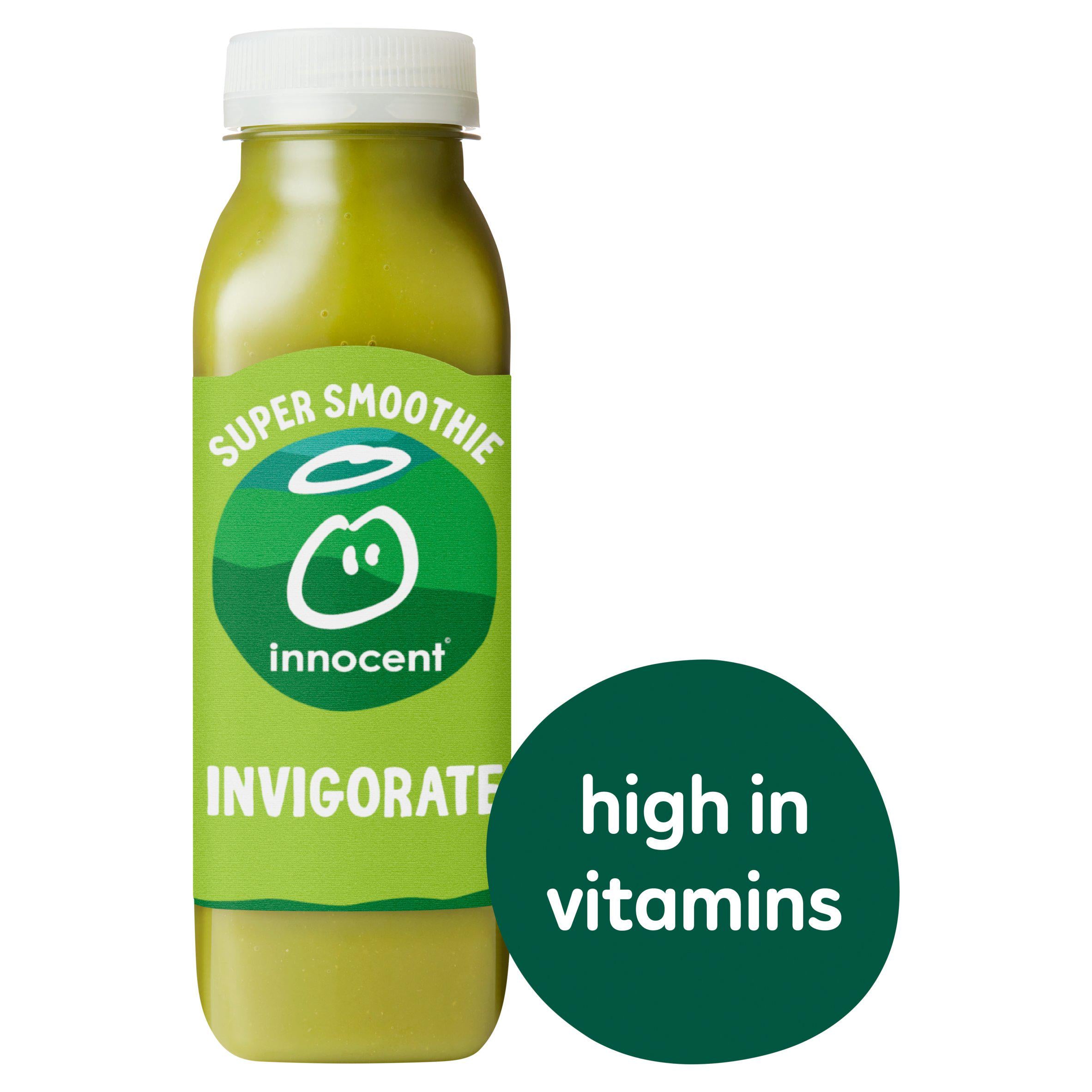 innocent Invigorate Kiwi, Cucumber & Matcha Super Smoothie with Vitamins 330ml GOODS Sainsburys   