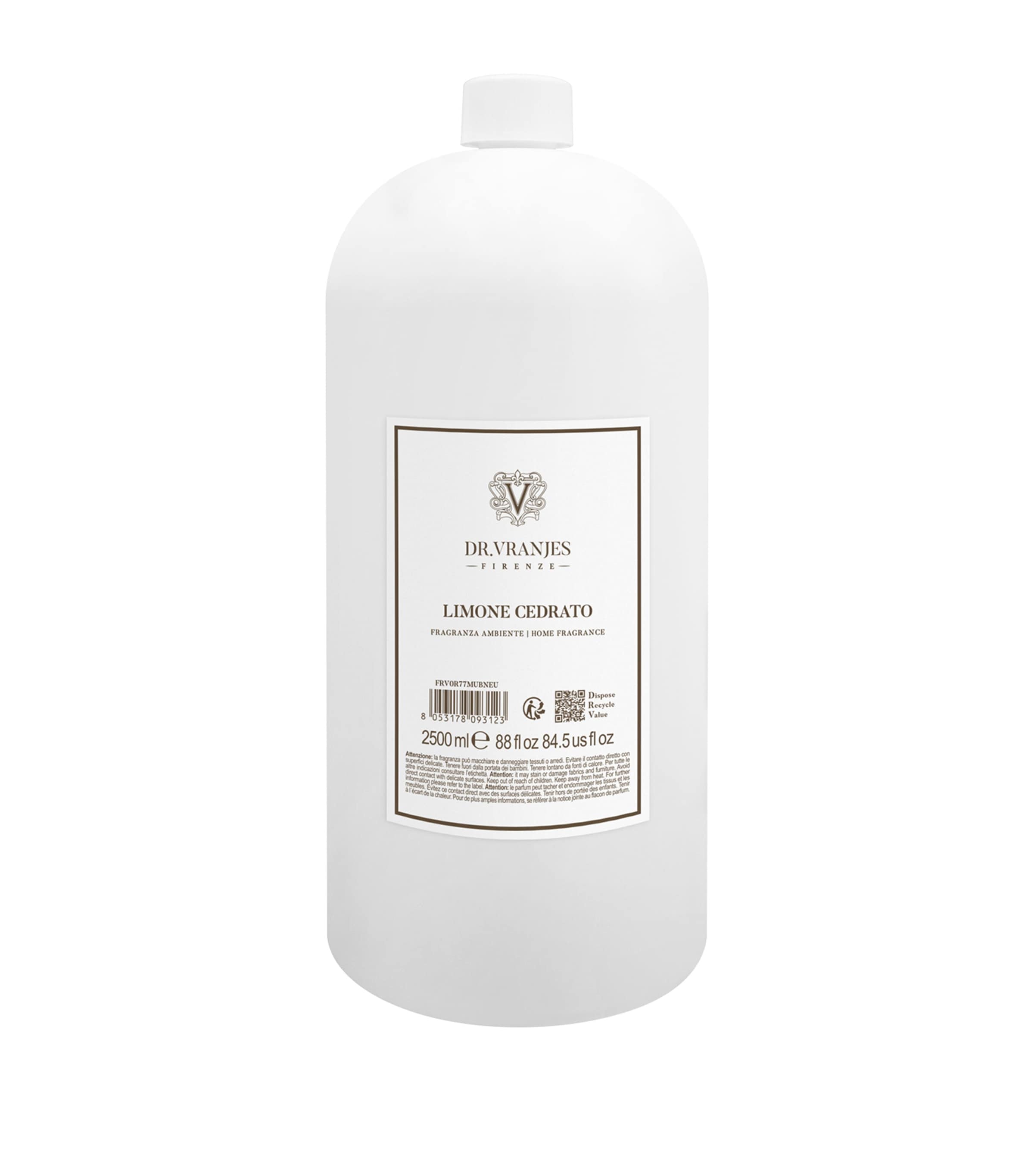 Dr Vranjes Firenze Limone Cedrato fragrance diffuser refill 2.5L - British product