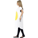 Smiffys egg costume white with printed tabard, UK version