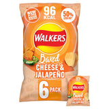 Walkers Baked Cheese & Jalapeño Multipack Snacks Crisps 6 x 22g GOODS ASDA   