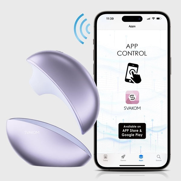 Svakom Galaxie suction vibrator mood projector lilac, imported from the UK