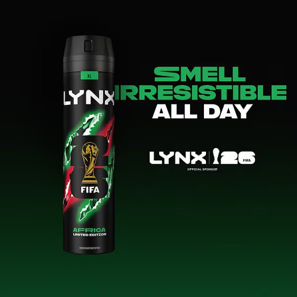 Lynx Africa Body Spray FIFA Edition 250ml, UK version