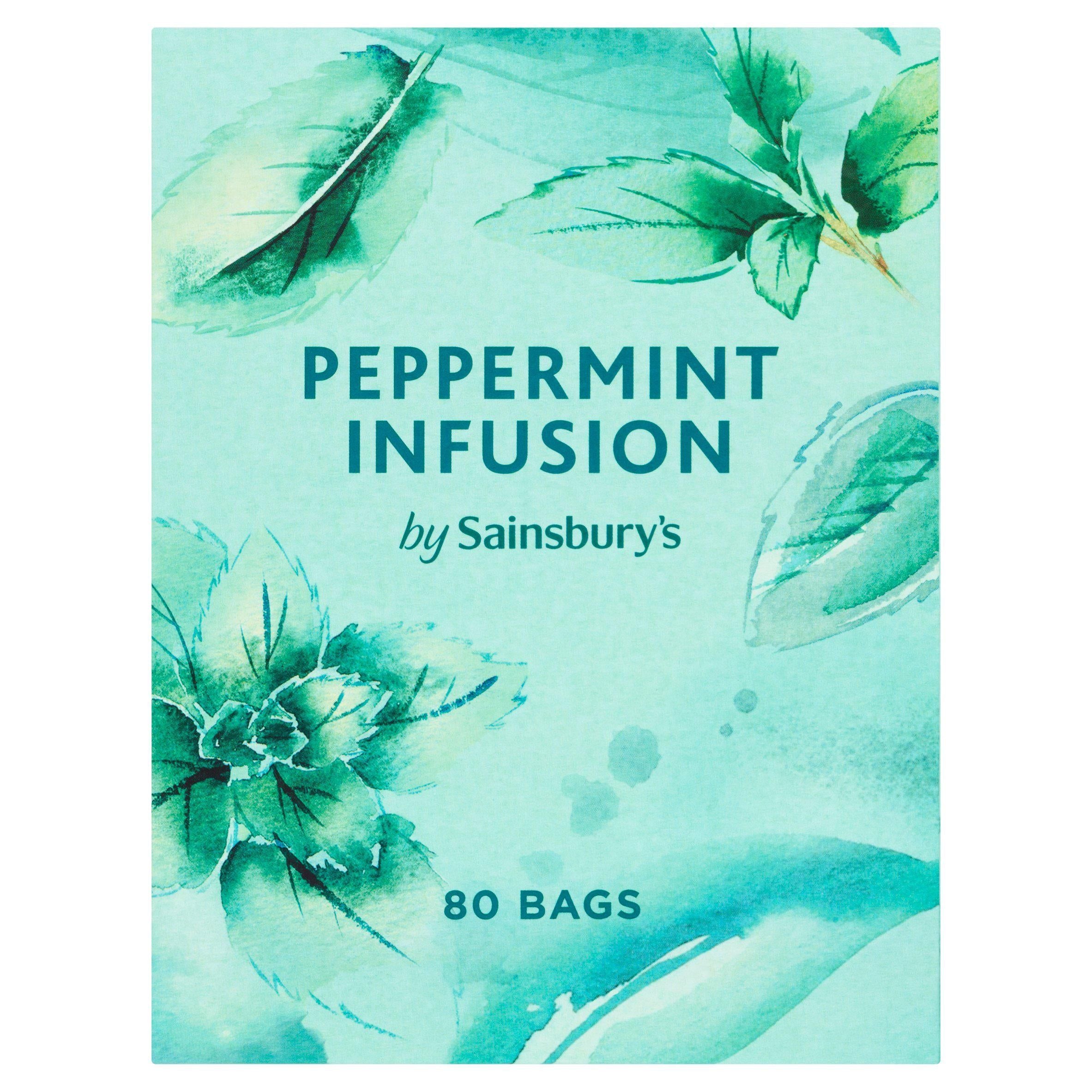 Sainsbury's Infusions Peppermint Tea Bags x80 All tea Sainsburys   