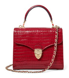 Aspinal of London midi Mayfair top-handle leather bag - British product