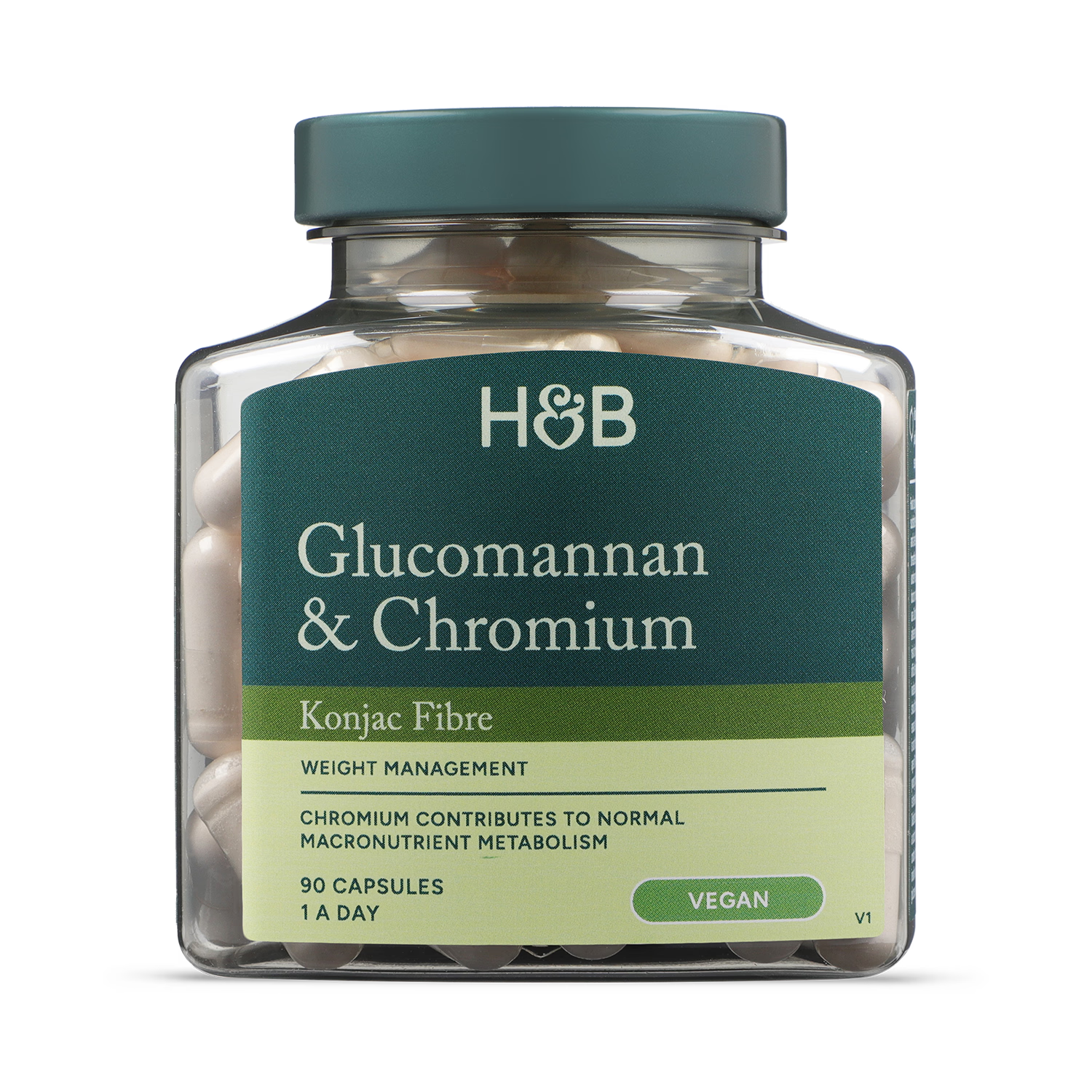 Holland & Barrett Glucomannan Chromium Slimming Capsules 90, UK version
