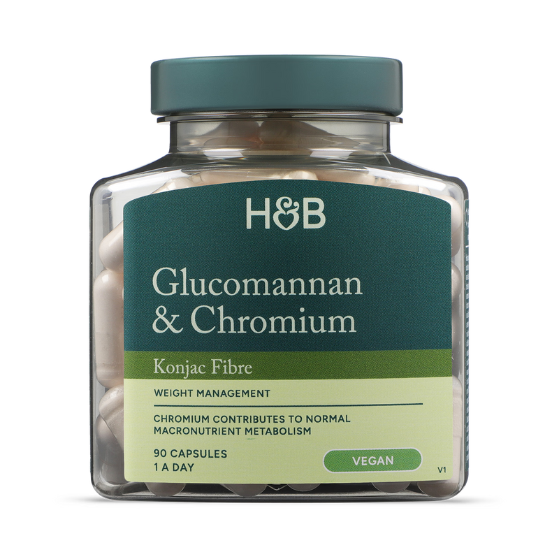 Holland & Barrett Glucomannan Chromium Slimming Capsules 90, UK version