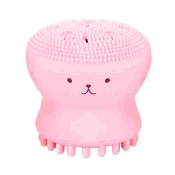 LUVYAH Cosmetics octopus exfoliating cleansing brush pink (British brand)
