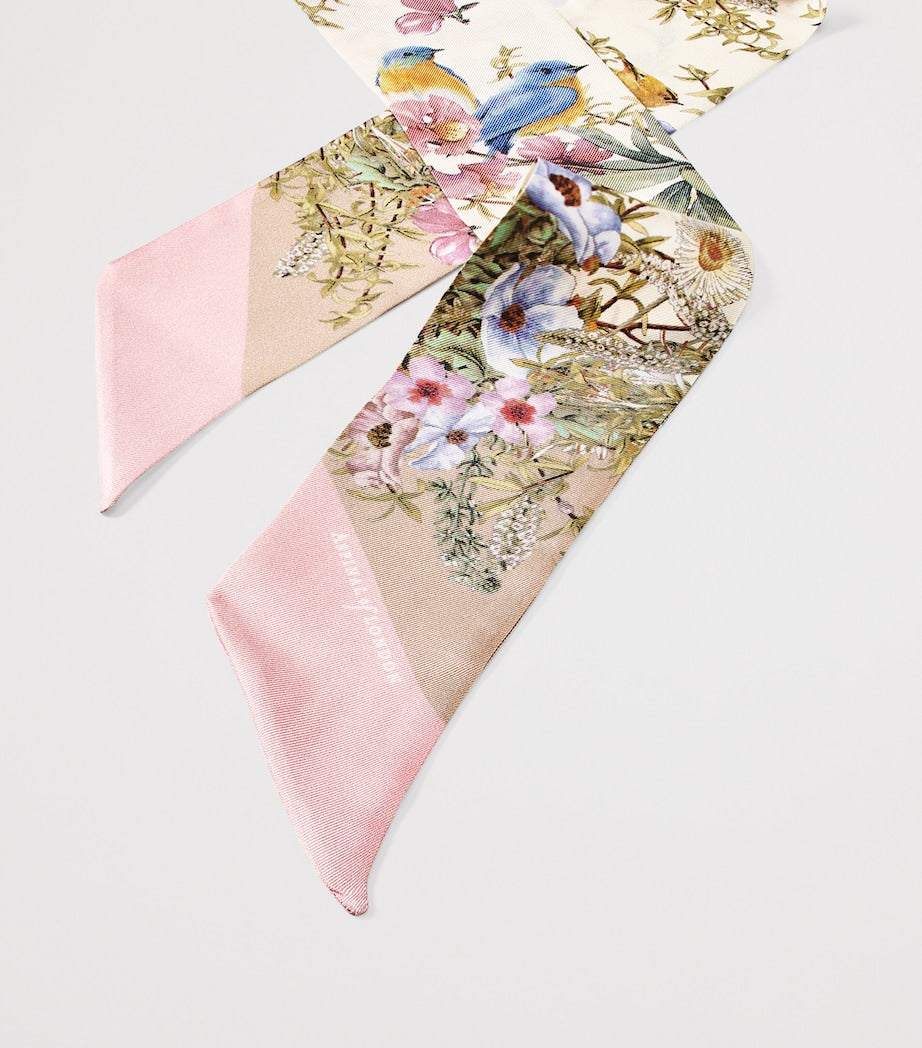 Aspinal of London twilly Edwardian garden silk satin, UK version