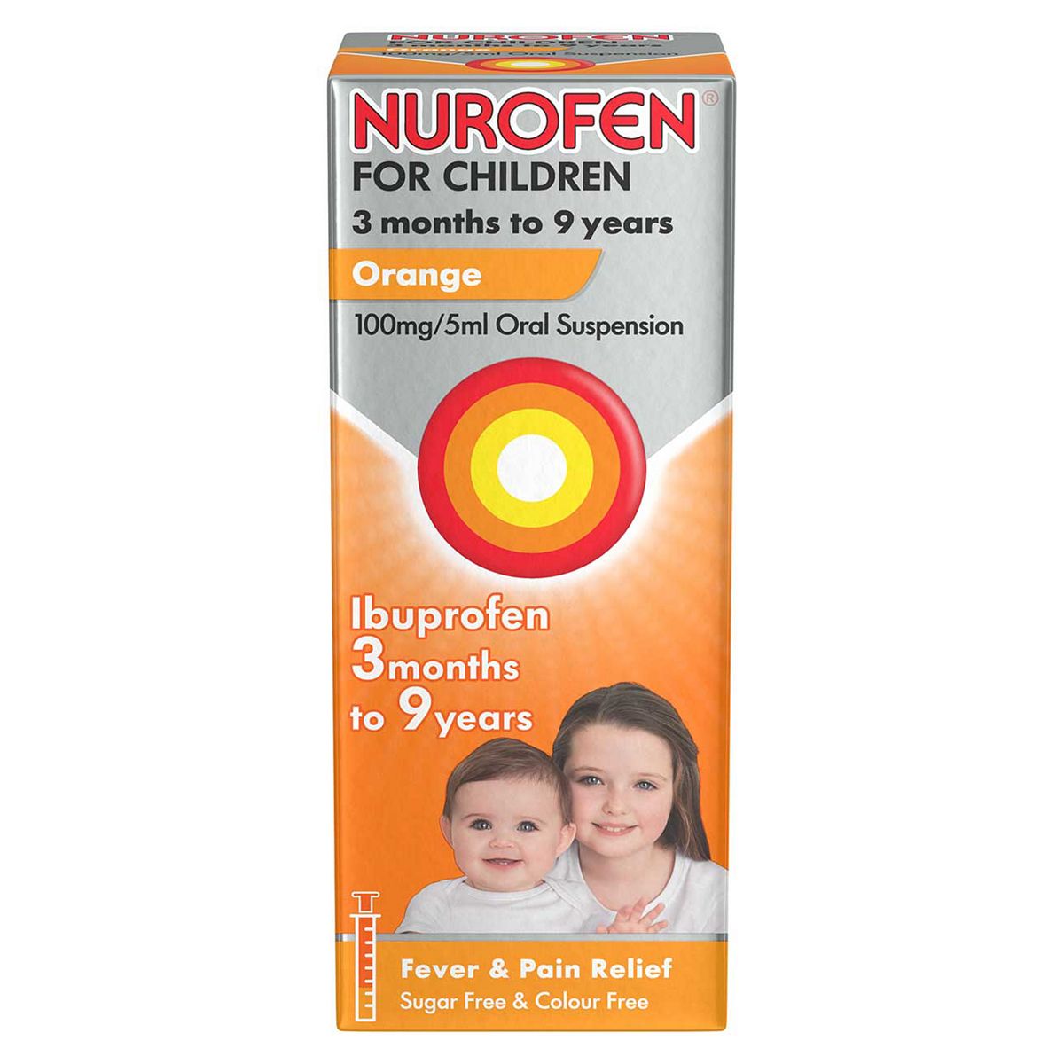 Nurofen for Children 3 months - 9 years Ibuprofen - Orange 100ml GOODS Boots   