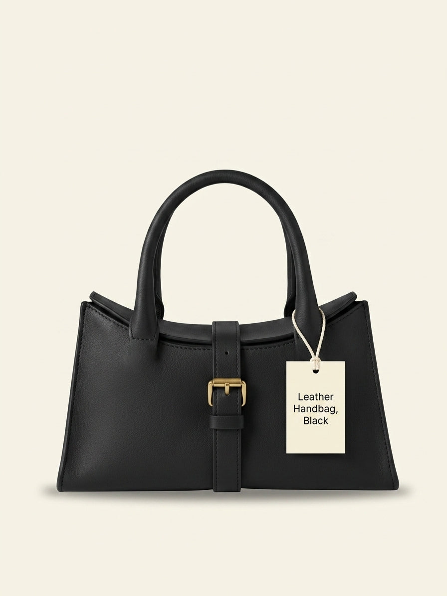 Mulberry black leather Mini Roxanne handbag - British product