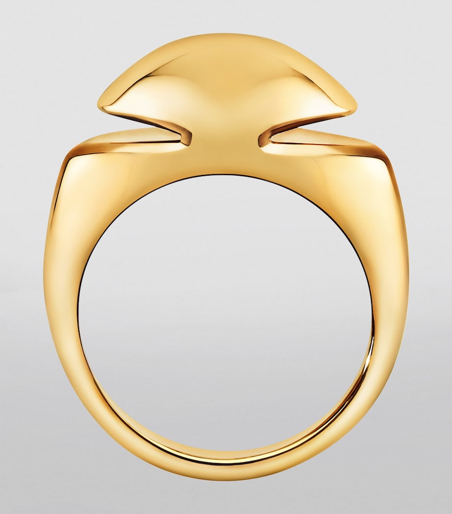 Bvlgari Yellow Gold Cabochon Ring, UK version
