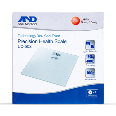 Holland & Barrett A&D Medical Personal Bathroom Scale White UC-502- Buy online at McGrocer