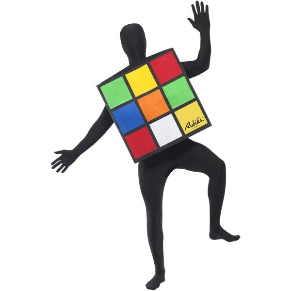 Smiffys Rubik's Cube unisex multi-coloured costume, UK version