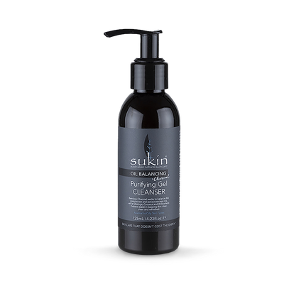 Holland & Barrett Sukin Oil Balancing Charcoal Purifying Gel Cleanser 125ml- Buy online at McGrocer
