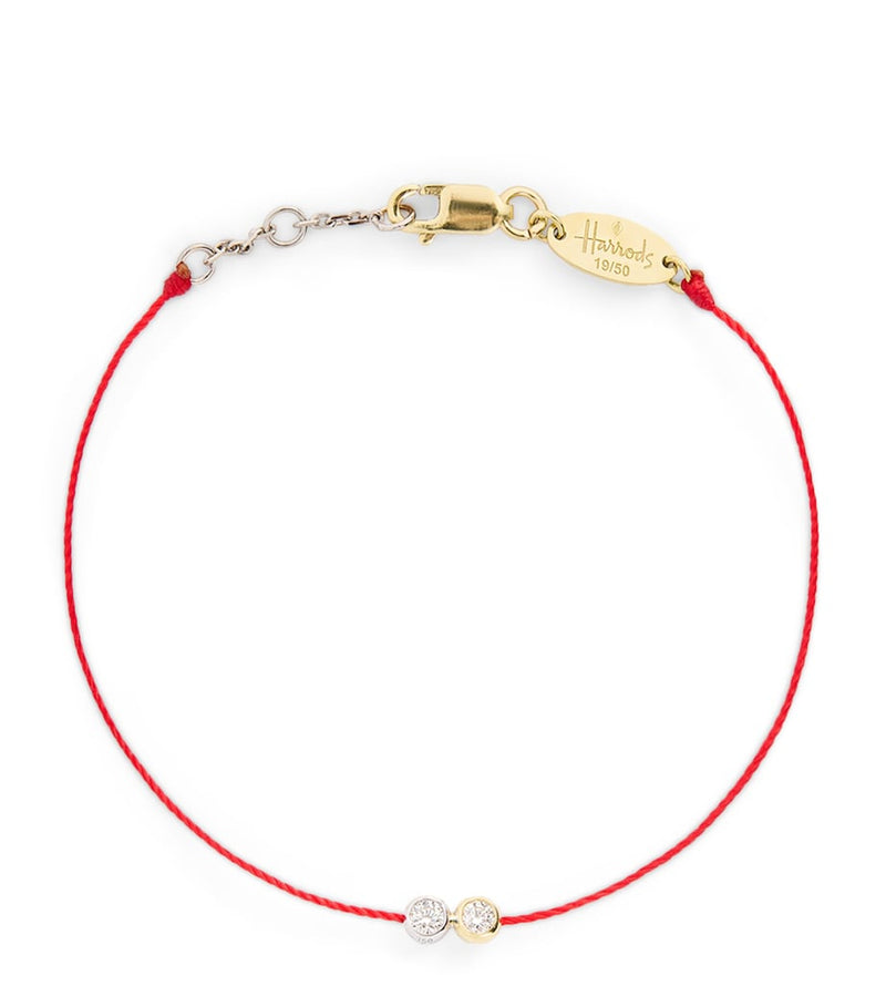 Redline 20th Anniversary Gold and Diamond Thread Bracelet, imported from the UK