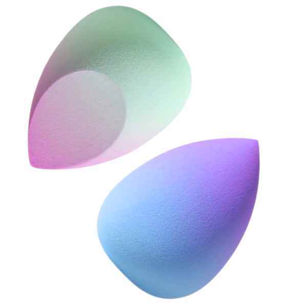 LUVYAH Blue Purple Ombre blending sponges set of 2 - British product