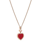 Chopard Happy Hearts rose gold diamond pendant, imported from the UK