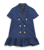 Balmain Kids Stretch-Cotton Tailored Dress 4-14 Years - British product