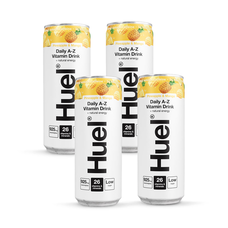 Huel Daily A-Z vitamin drink pineapple mango 4 pack 330ml - British product