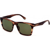Police brown SPLN35M acetate sunglasses, imported from the UK