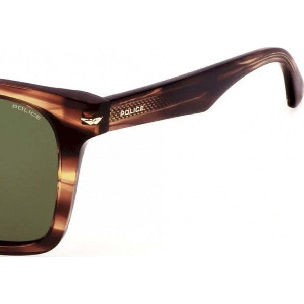 Police brown SPLN35M acetate sunglasses, imported from the UK