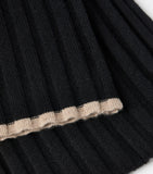 Brunello Cucinelli cashmere ribbed scarf 167x30cm, UK version