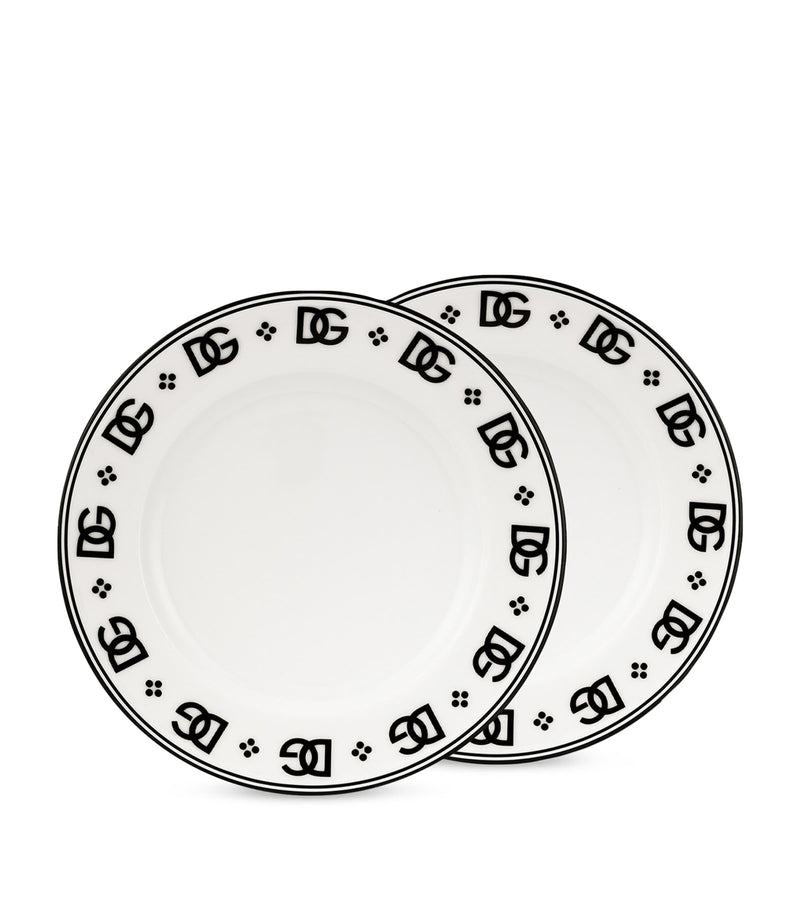 Dolce&Gabbana DG logo bread plates 17cm - British product