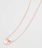 Chaumet pendant necklace rose gold diamond mother-of-pearl, imported from the UK