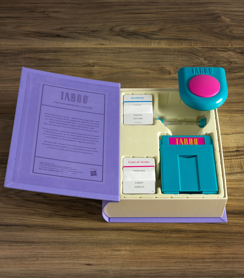 Taboo Vintage Bookshelf board game (British brand)