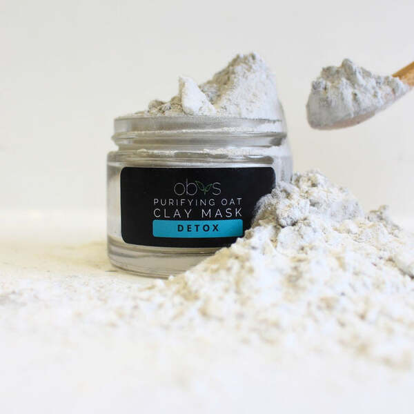 Obvs Skincare Purifying Oat Clay Mask Detox, imported from the UK