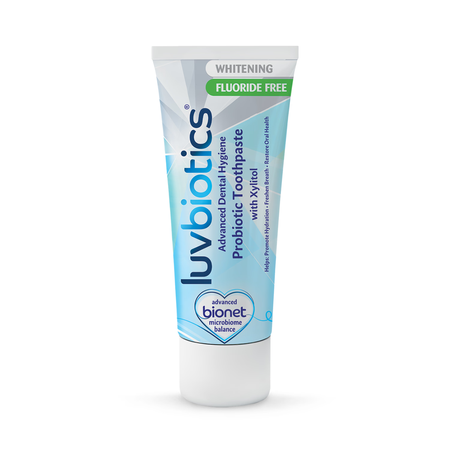 Luvbiotics probiotic fluoride free whitening toothpaste - British product