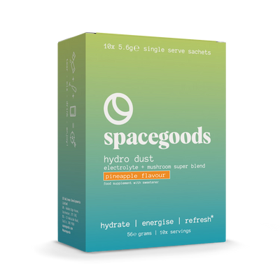 Holland & Barrett Spacegoods Hydro Dust Pineapple Flavour Electrolyte Sachets 10 Pack- Buy online at McGrocer