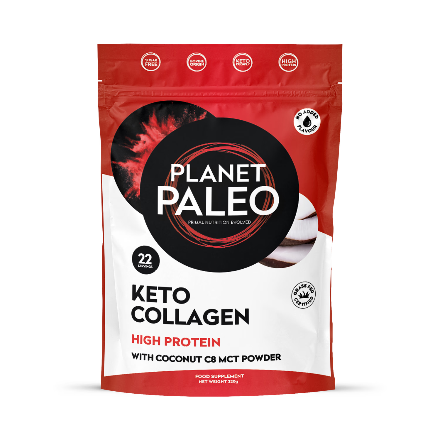 Planet Paleo Keto Collagen supplement 220g - British product