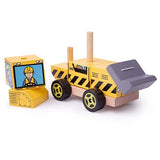 Bigjigs Toys Wooden Stacking Bulldozer Toy GOODS Superdrug   