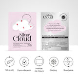Silver Cloud satin pillowcase heart print 50x75 cm (British brand)