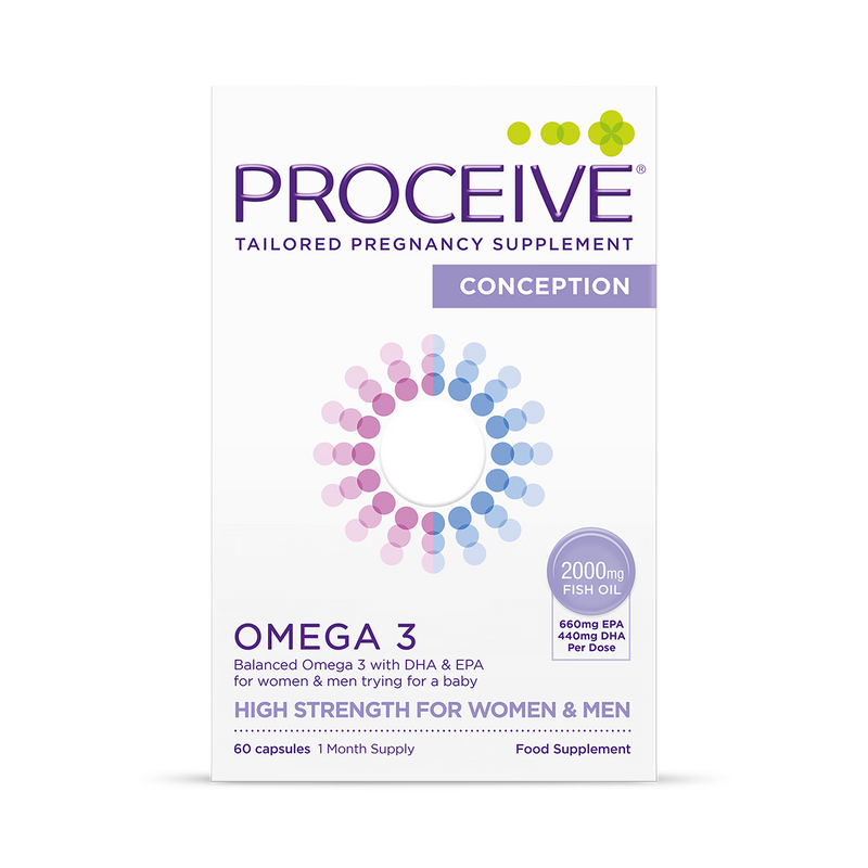 Proceive Conception Omega 3 60 Capsules, imported from the UK