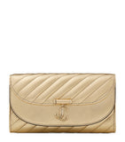 Jimmy Choo chain wallet metallic leather, imported from the UK