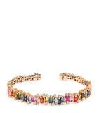 Suzanne Kalan Audrey rainbow sapphire diamond bangle - British product