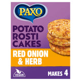 Paxo Potato Rosti Cakes Red Onion & Herb 120g GOODS ASDA   