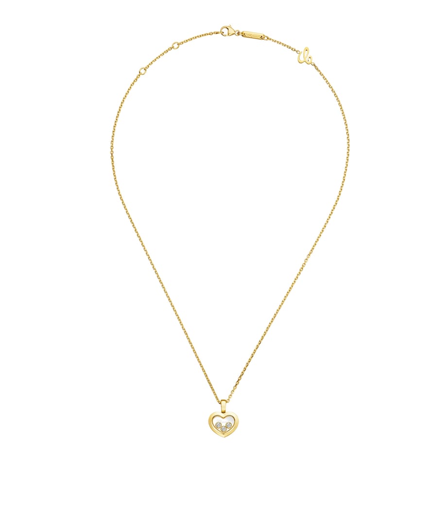 Chopard Happy Diamonds pendant necklace 18kt yellow gold, UK version