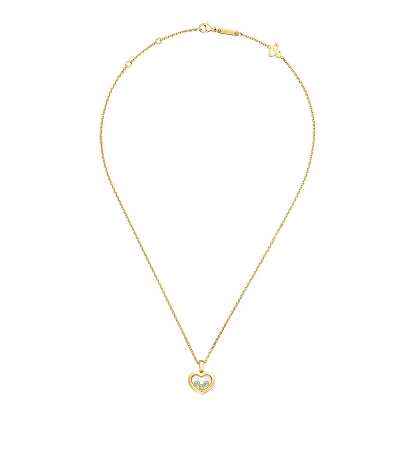 Chopard Happy Diamonds pendant necklace 18kt yellow gold, UK version